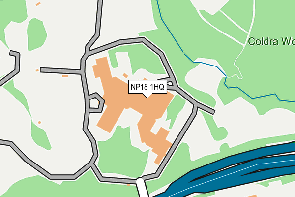 NP18 1HQ map - OS OpenMap – Local (Ordnance Survey) NP18 1HQ map - OS OpenMap – Local (Ordnance Survey)
