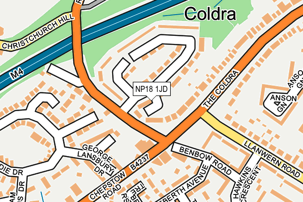 NP18 1JD map - OS OpenMap – Local (Ordnance Survey) NP18 1JD map - OS OpenMap – Local (Ordnance Survey)