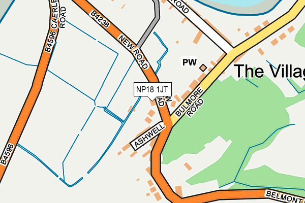 NP18 1JT map - OS OpenMap – Local (Ordnance Survey) NP18 1JT map - OS OpenMap – Local (Ordnance Survey)