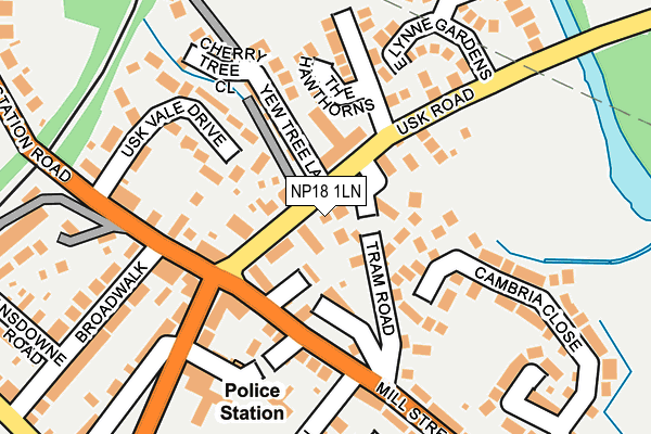 NP18 1LN map - OS OpenMap – Local (Ordnance Survey) NP18 1LN map - OS OpenMap – Local (Ordnance Survey)
