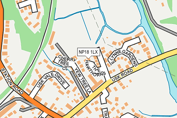 NP18 1LX map - OS OpenMap – Local (Ordnance Survey) NP18 1LX map - OS OpenMap – Local (Ordnance Survey)