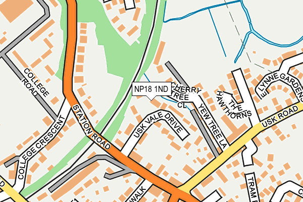 NP18 1ND map - OS OpenMap – Local (Ordnance Survey)