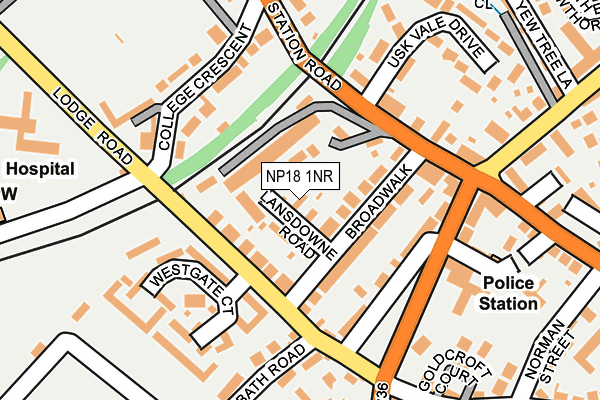 NP18 1NR map - OS OpenMap – Local (Ordnance Survey) NP18 1NR map - OS OpenMap – Local (Ordnance Survey)