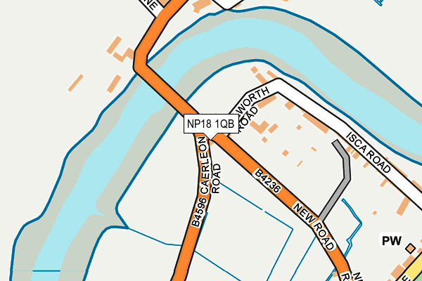 NP18 1QB map - OS OpenMap – Local (Ordnance Survey) NP18 1QB map - OS OpenMap – Local (Ordnance Survey)