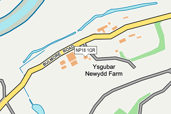 NP18 1QR map - OS OpenMap – Local (Ordnance Survey)