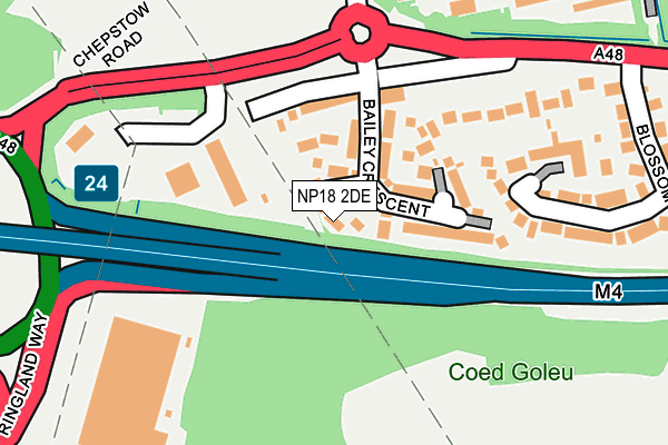 NP18 2DE map - OS OpenMap – Local (Ordnance Survey) NP18 2DE map - OS OpenMap – Local (Ordnance Survey)