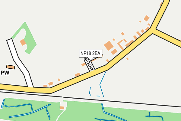 NP18 2EA map - OS OpenMap – Local (Ordnance Survey) NP18 2EA map - OS OpenMap – Local (Ordnance Survey)