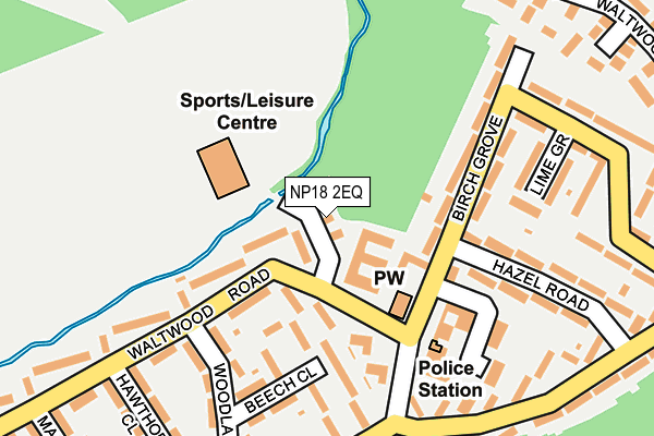 NP18 2EQ map - OS OpenMap – Local (Ordnance Survey) NP18 2EQ map - OS OpenMap – Local (Ordnance Survey)