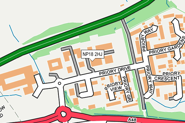 NP18 2HJ map - OS OpenMap – Local (Ordnance Survey) NP18 2HJ map - OS OpenMap – Local (Ordnance Survey)