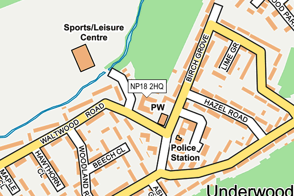 NP18 2HQ map - OS OpenMap – Local (Ordnance Survey) NP18 2HQ map - OS OpenMap – Local (Ordnance Survey)
