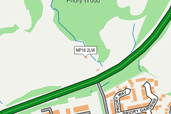 NP18 2LW map - OS OpenMap – Local (Ordnance Survey) NP18 2LW map - OS OpenMap – Local (Ordnance Survey)