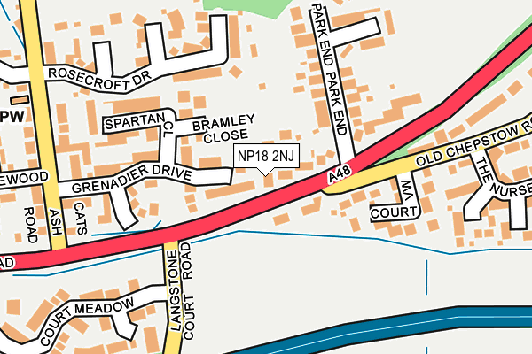 NP18 2NJ map - OS OpenMap – Local (Ordnance Survey) NP18 2NJ map - OS OpenMap – Local (Ordnance Survey)
