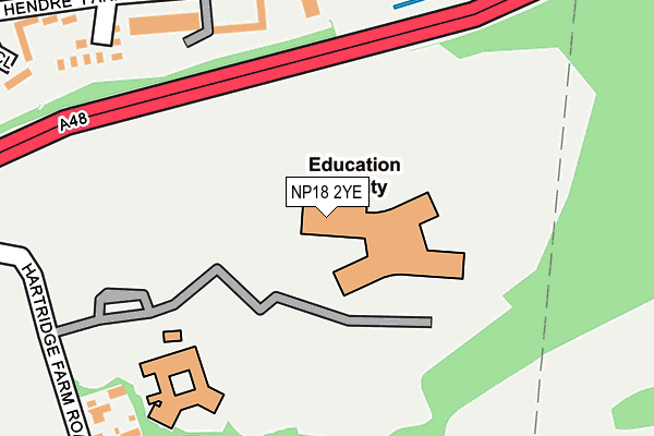 NP18 2YE map - OS OpenMap – Local (Ordnance Survey) NP18 2YE map - OS OpenMap – Local (Ordnance Survey)