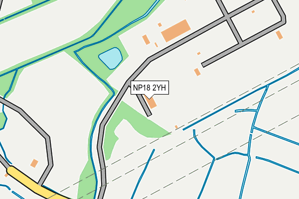 NP18 2YH map - OS OpenMap – Local (Ordnance Survey) NP18 2YH map - OS OpenMap – Local (Ordnance Survey)