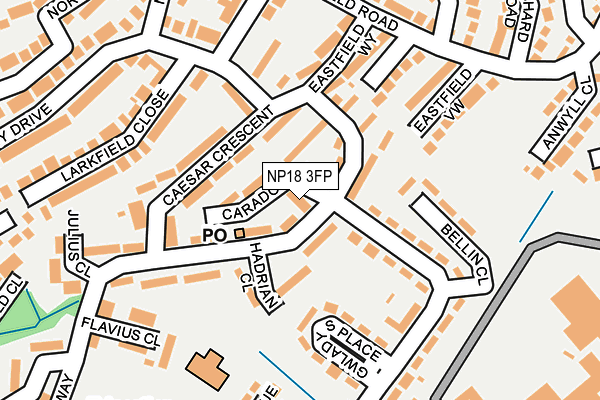 NP18 3FP map - OS OpenMap – Local (Ordnance Survey) NP18 3FP map - OS OpenMap – Local (Ordnance Survey)