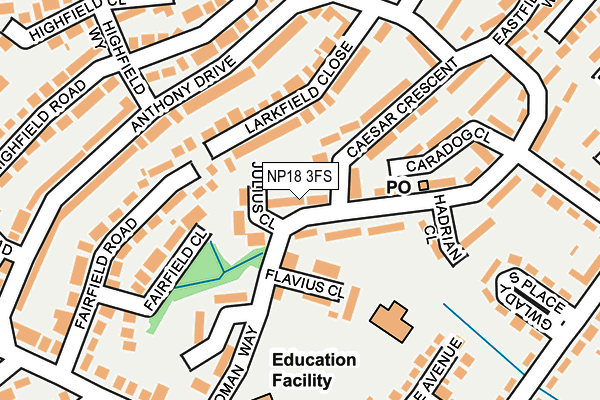 NP18 3FS map - OS OpenMap – Local (Ordnance Survey) NP18 3FS map - OS OpenMap – Local (Ordnance Survey)