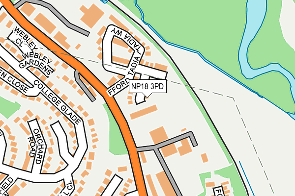 NP18 3PD map - OS OpenMap – Local (Ordnance Survey) NP18 3PD map - OS OpenMap – Local (Ordnance Survey)