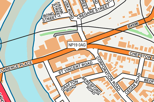 NP19 0AG map - OS OpenMap – Local (Ordnance Survey) NP19 0AG map - OS OpenMap – Local (Ordnance Survey)