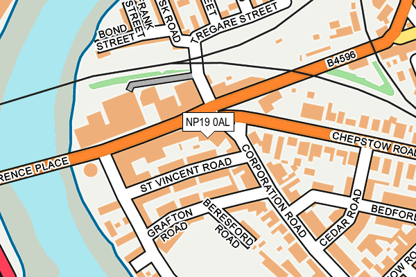 NP19 0AL map - OS OpenMap – Local (Ordnance Survey) NP19 0AL map - OS OpenMap – Local (Ordnance Survey)