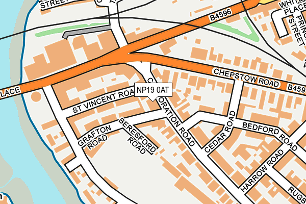 NP19 0AT map - OS OpenMap – Local (Ordnance Survey) NP19 0AT map - OS OpenMap – Local (Ordnance Survey)