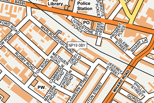 NP19 0BY map - OS OpenMap – Local (Ordnance Survey) NP19 0BY map - OS OpenMap – Local (Ordnance Survey)