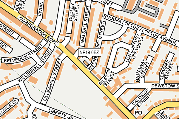 NP19 0EZ map - OS OpenMap – Local (Ordnance Survey) NP19 0EZ map - OS OpenMap – Local (Ordnance Survey)