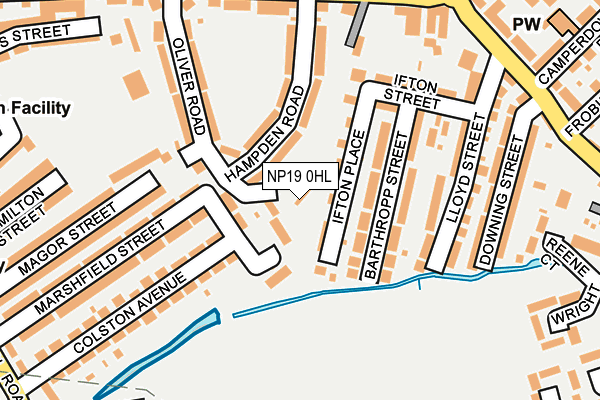 NP19 0HL map - OS OpenMap – Local (Ordnance Survey) NP19 0HL map - OS OpenMap – Local (Ordnance Survey)