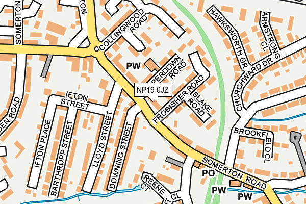NP19 0JZ map - OS OpenMap – Local (Ordnance Survey) NP19 0JZ map - OS OpenMap – Local (Ordnance Survey)