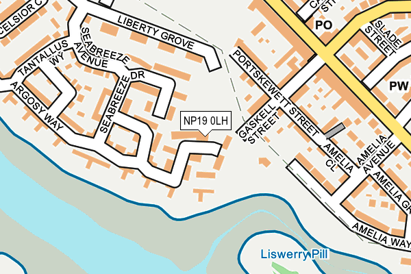 NP19 0LH map - OS OpenMap – Local (Ordnance Survey) NP19 0LH map - OS OpenMap – Local (Ordnance Survey)