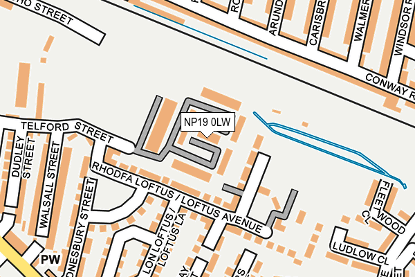 NP19 0LW map - OS OpenMap – Local (Ordnance Survey) NP19 0LW map - OS OpenMap – Local (Ordnance Survey)