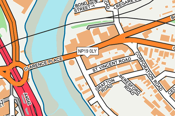 NP19 0LY map - OS OpenMap – Local (Ordnance Survey) NP19 0LY map - OS OpenMap – Local (Ordnance Survey)