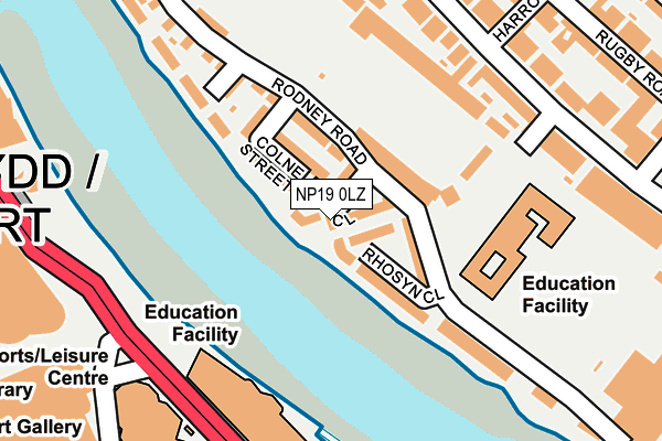NP19 0LZ map - OS OpenMap – Local (Ordnance Survey) NP19 0LZ map - OS OpenMap – Local (Ordnance Survey)