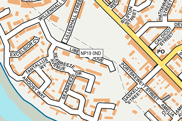NP19 0ND map - OS OpenMap – Local (Ordnance Survey) NP19 0ND map - OS OpenMap – Local (Ordnance Survey)