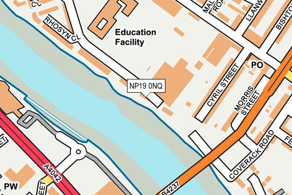NP19 0NQ map - OS OpenMap – Local (Ordnance Survey) NP19 0NQ map - OS OpenMap – Local (Ordnance Survey)