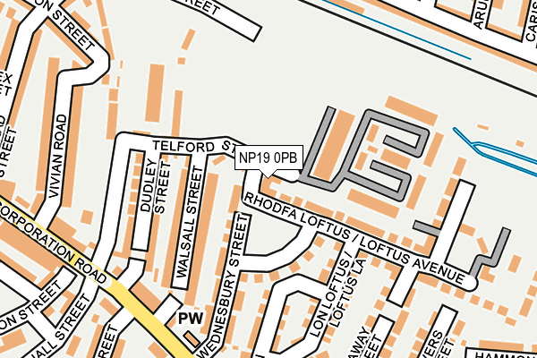 NP19 0PB map - OS OpenMap – Local (Ordnance Survey) NP19 0PB map - OS OpenMap – Local (Ordnance Survey)
