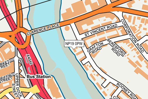 NP19 0PW map - OS OpenMap – Local (Ordnance Survey) NP19 0PW map - OS OpenMap – Local (Ordnance Survey)