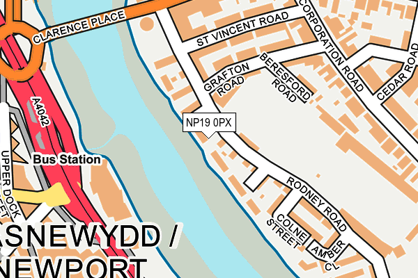 NP19 0PX map - OS OpenMap – Local (Ordnance Survey) NP19 0PX map - OS OpenMap – Local (Ordnance Survey)