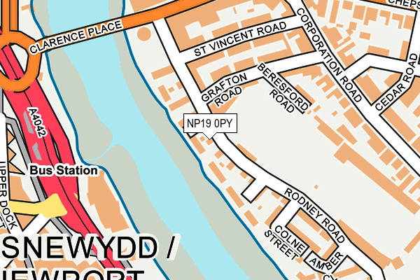 NP19 0PY map - OS OpenMap – Local (Ordnance Survey) NP19 0PY map - OS OpenMap – Local (Ordnance Survey)