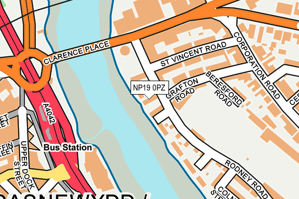 NP19 0PZ map - OS OpenMap – Local (Ordnance Survey) NP19 0PZ map - OS OpenMap – Local (Ordnance Survey)