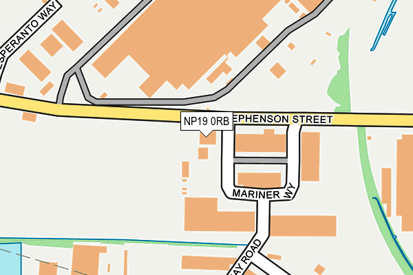 NP19 0RB map - OS OpenMap – Local (Ordnance Survey) NP19 0RB map - OS OpenMap – Local (Ordnance Survey)