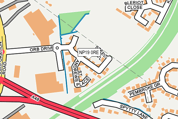 NP19 0RE map - OS OpenMap – Local (Ordnance Survey) NP19 0RE map - OS OpenMap – Local (Ordnance Survey)