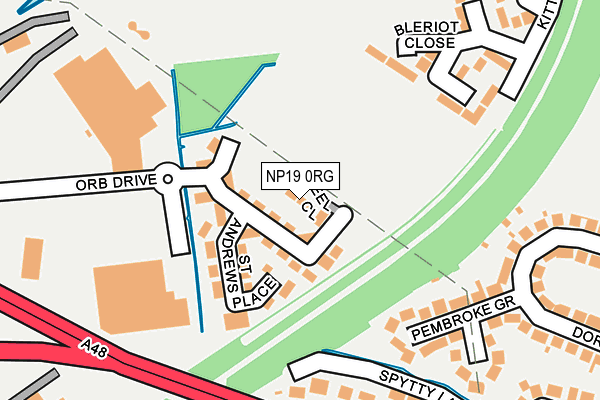 NP19 0RG map - OS OpenMap – Local (Ordnance Survey) NP19 0RG map - OS OpenMap – Local (Ordnance Survey)