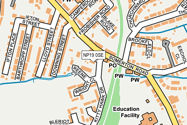 NP19 0SE map - OS OpenMap – Local (Ordnance Survey) NP19 0SE map - OS OpenMap – Local (Ordnance Survey)