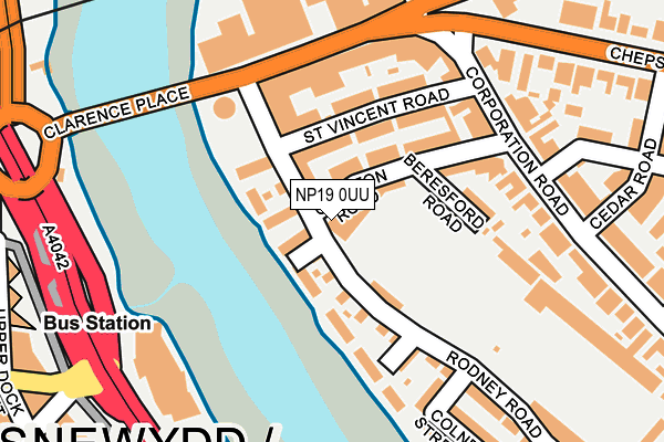 NP19 0UU map - OS OpenMap – Local (Ordnance Survey) NP19 0UU map - OS OpenMap – Local (Ordnance Survey)