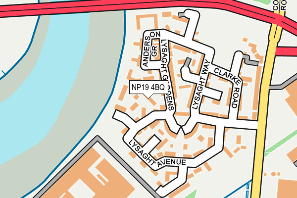 NP19 4BQ map - OS OpenMap – Local (Ordnance Survey) NP19 4BQ map - OS OpenMap – Local (Ordnance Survey)