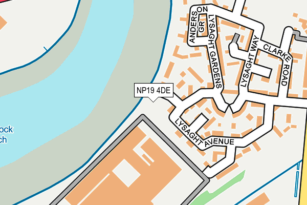 NP19 4DE map - OS OpenMap – Local (Ordnance Survey) NP19 4DE map - OS OpenMap – Local (Ordnance Survey)