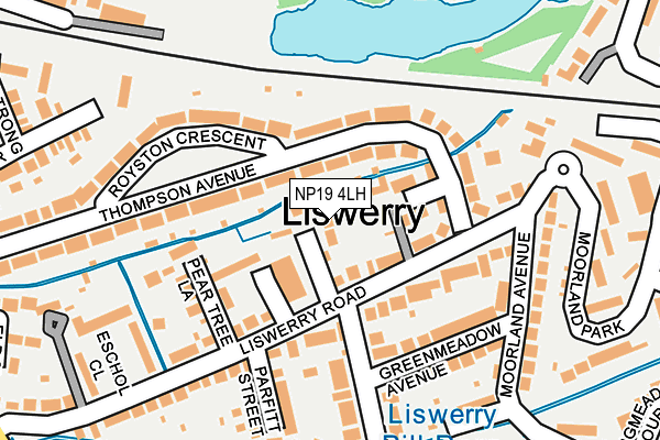 NP19 4LH map - OS OpenMap – Local (Ordnance Survey) NP19 4LH map - OS OpenMap – Local (Ordnance Survey)