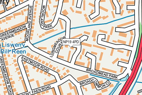 NP19 4PD map - OS OpenMap – Local (Ordnance Survey) NP19 4PD map - OS OpenMap – Local (Ordnance Survey)