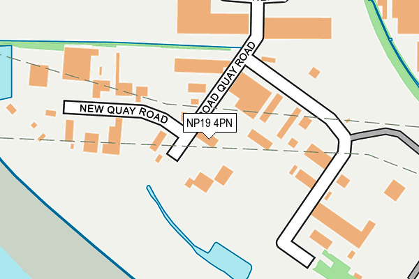 NP19 4PN map - OS OpenMap – Local (Ordnance Survey) NP19 4PN map - OS OpenMap – Local (Ordnance Survey)