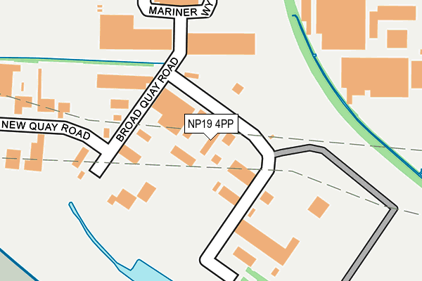 NP19 4PP map - OS OpenMap – Local (Ordnance Survey) NP19 4PP map - OS OpenMap – Local (Ordnance Survey)